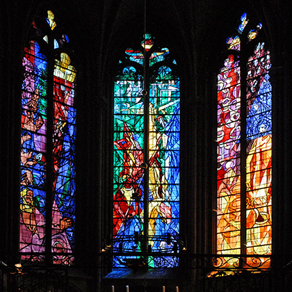 The Cathedrale St. Etienne is home to an incredible expanse of detailed stained glass that you have to see to believe.