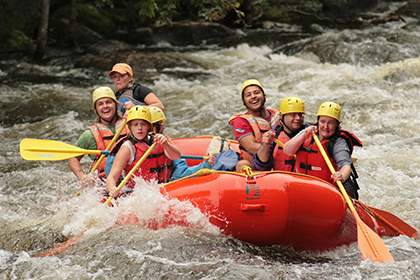 Whitewater rafting is an adrenaline-pumping adventure for everyone onboard.