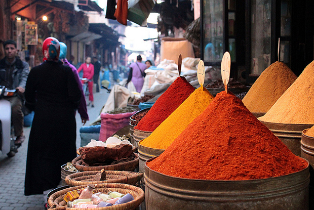 The markets in Marrakesh are some of the best places to discover new spices and find deals on souvenirs and other trinkets.