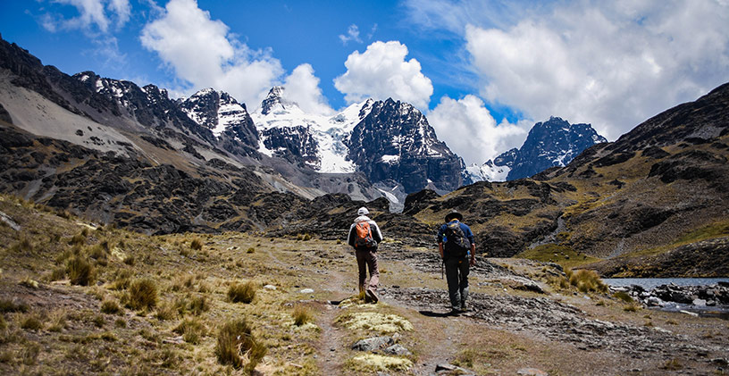 Bolivian hiking partners