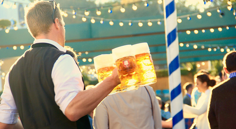 beer at oktoberfest in munich