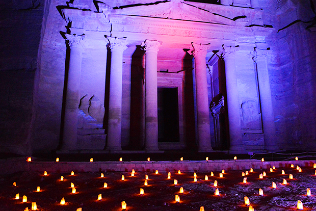 Petra at night