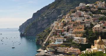 City on cliff face