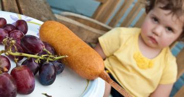 Child with food