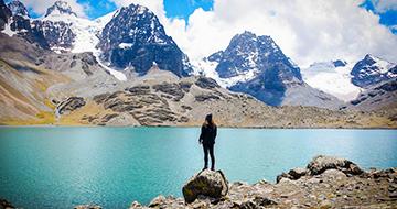 Bolivian hiking